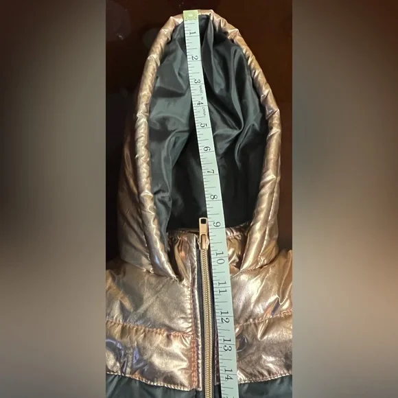 Girls metallic puffer jacket coat Body Glove size 2T pink black silver - Picture 4 of 10